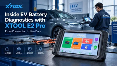 Inside EV Battery Diagnostics with XTOOL E2 Pro: From Connection to Live Data