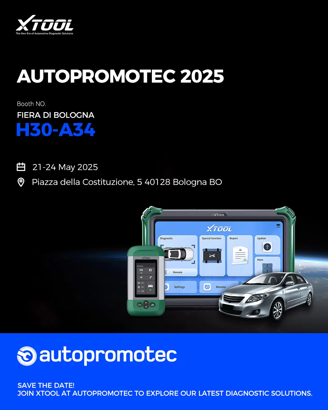 Experience the Future of Diagnostics with XTOOL at Autopromotec 2025 Experience the Future of Diagnostics with XTOOL at Autopromotec 2025