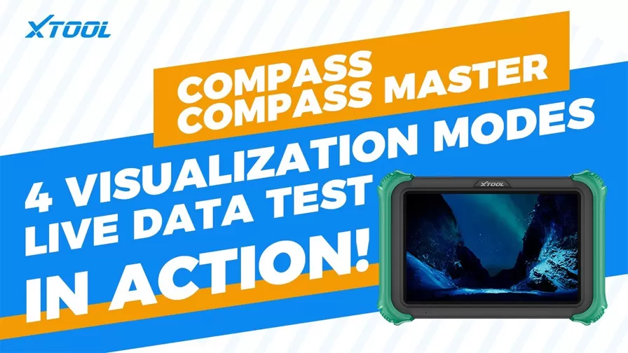 XTOOL COMPASS Live Data in Action — 4 Smart Visualization Modes for Real-Time Diagnosis