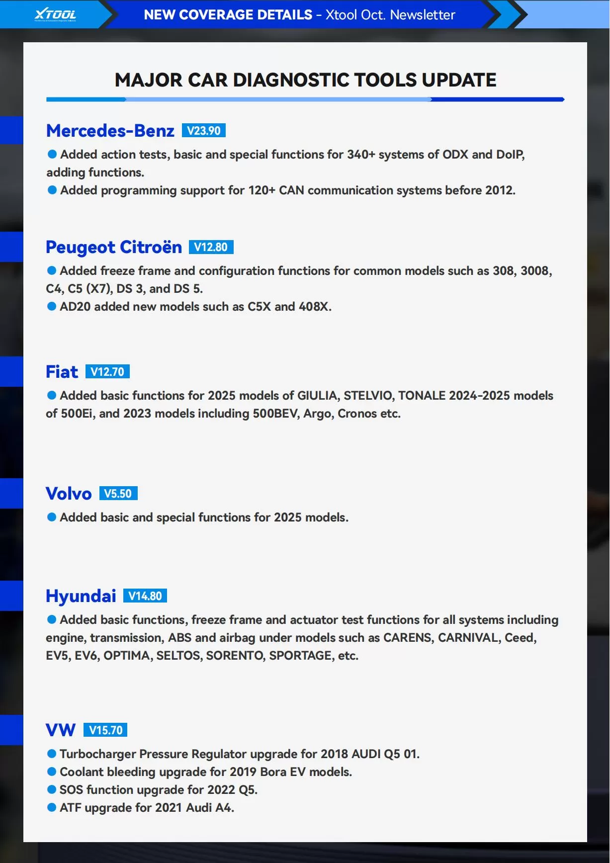 XTOOL Monthly Newsletter | 2025 Oct